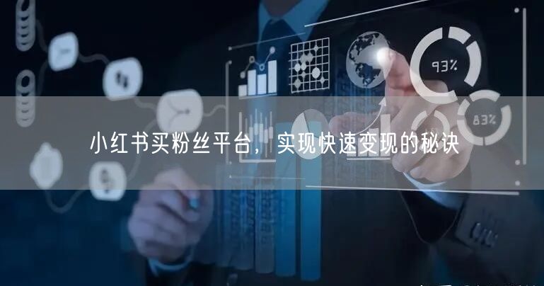 小红书买粉丝平台，实现快速变现的秘诀