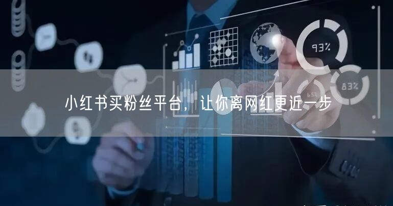 小红书买粉丝平台，让你离网红更近一步