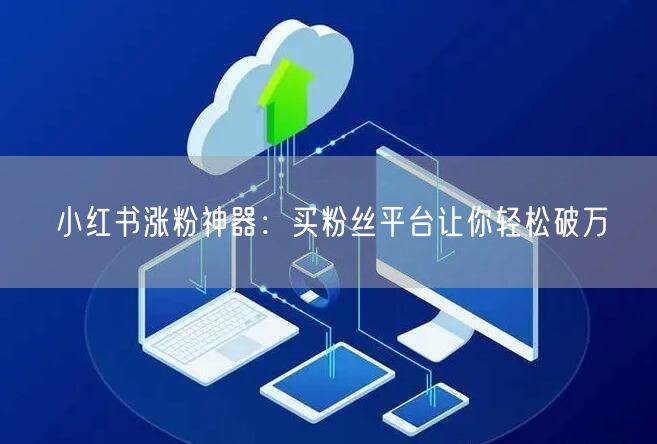小红书涨粉神器：买粉丝平台让你轻松破万