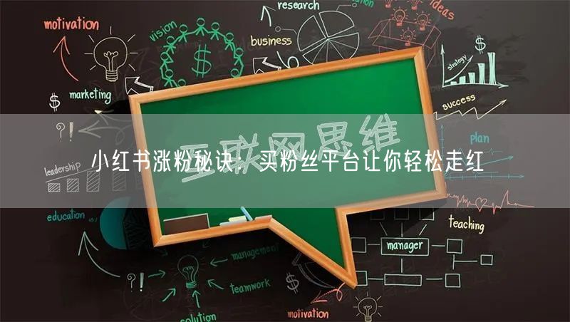 小红书涨粉秘诀：买粉丝平台让你轻松走红