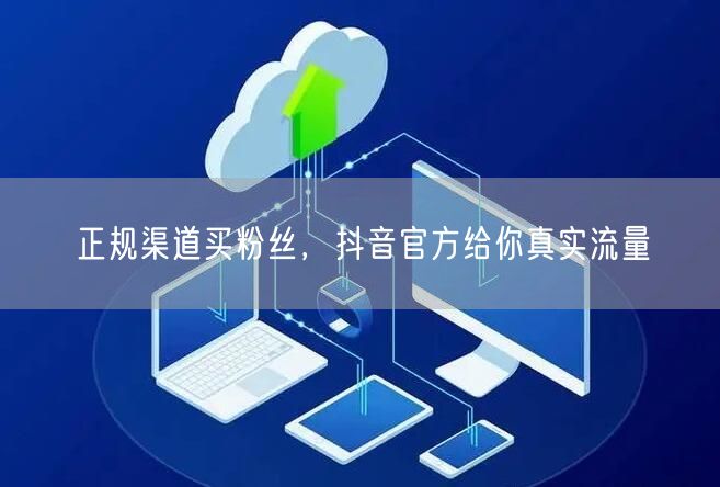 正规渠道买粉丝，抖音官方给你真实流量