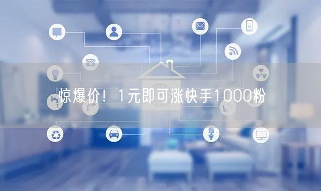 惊爆价！1元即可涨快手1000粉